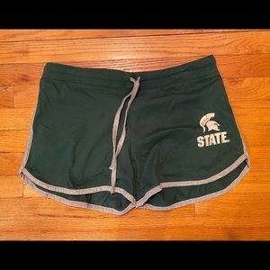 NWT Michigan State University Shorts